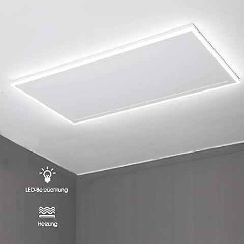 Byecold Calefacción por Infrarrojos de Techo con Termostato y Luz LED Cover
