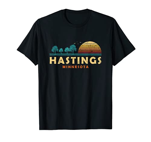 Evergreen Sunset Hastings Bosque Minnesota Bosque Camiseta