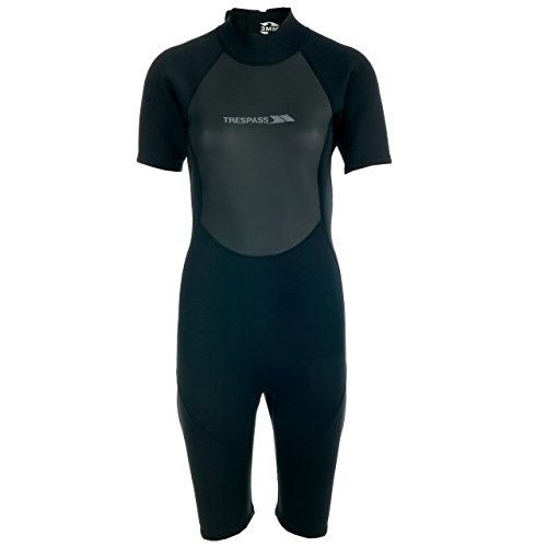 Trespass - Traje Submarinismo Corto 3mm Modelo Scubadive Mujer/Señora - Snorkle/Surf (Extra Grande (XL)) (Negro)