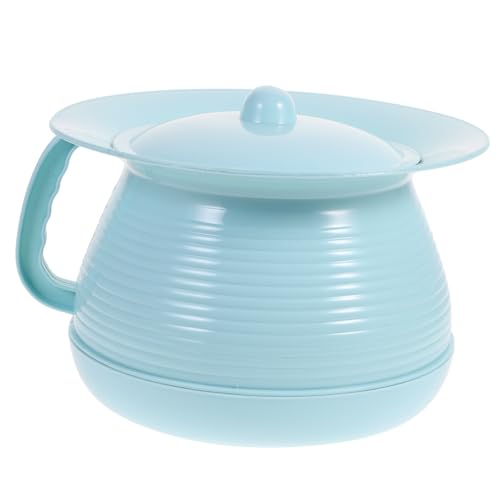 Hohopeti Portable Potty Training Seat Plastic Urinal with Lid Pee Pot for Home Camping Car Travel