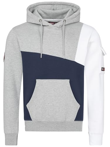 Pull à capuche Rock Creek H-408 pour homme en coton confort noir anthracite
