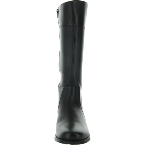 David Tate Womens Zipper Leather Knee-High Boots3