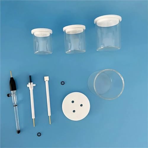 sujeniir C002 Three Port Ordinary Electrolytic Cell Laboratory Electrolytic Cell Redox Reactor Electrochemical Trielectrode(250ml)