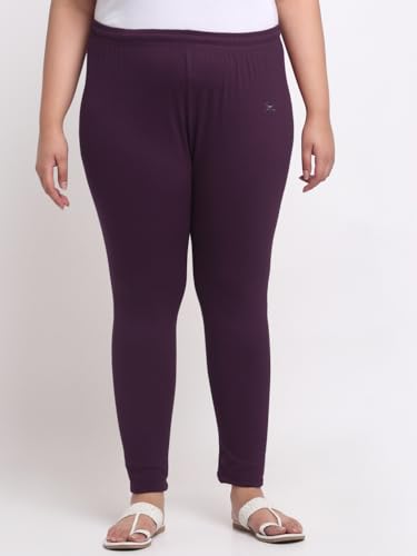 Image of Soft Cotton Ankle Lenght Solid Regular and Plus 35 Colours Leggings for Womens and Girls (Sizes :- M to 6XL)
