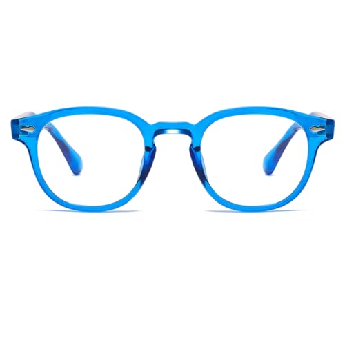 Image of Retro Round Blue Light Blocking Glasses for Men Women, Vintage Frame Non-prescription Computer Reading Eyeglasses