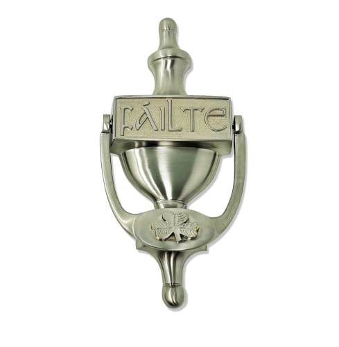 Aldaba para puerta trébol Failte de 20,3 cm de gran acabado 2