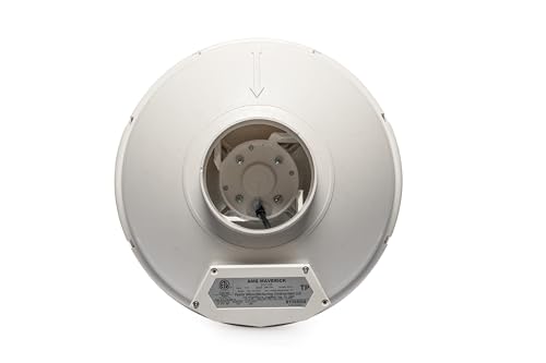 Image of Festa AMG Maverick Radon Fan - Quiet and Energy Efficient 260 CFM Radon Mitigation System Inline Duct Fan - 4 inch Electric Inline - Made with Sturdy Glass Reinforced Poly-Resin - White