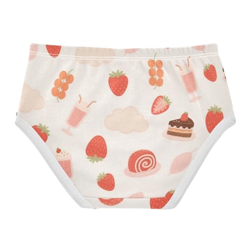 Girls' Underwear Strawberry Toddle Brief Panties 2-8 Years 203007052
