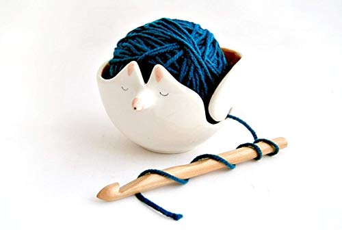Cuenco Zorro de Cerámica para los Ovillos. Cuenco Lanero de Cerámica con...