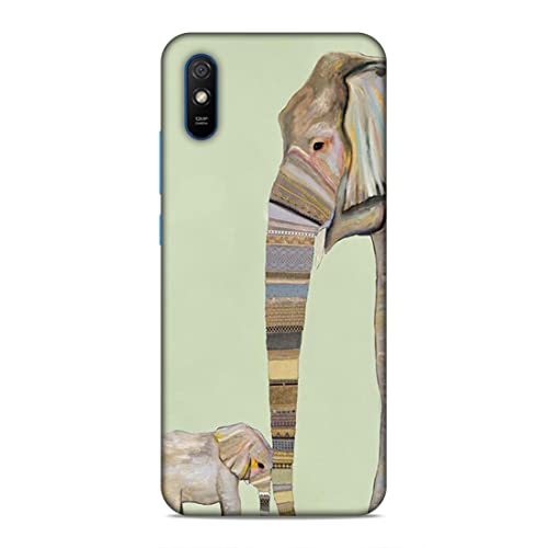 Image of Printed Mobile Back Hard Case Cover for Xiaomi Redmi 9A / Xiaomi Redmi 9i | Elephants, Cute Baby Elephant, Traditional-2189