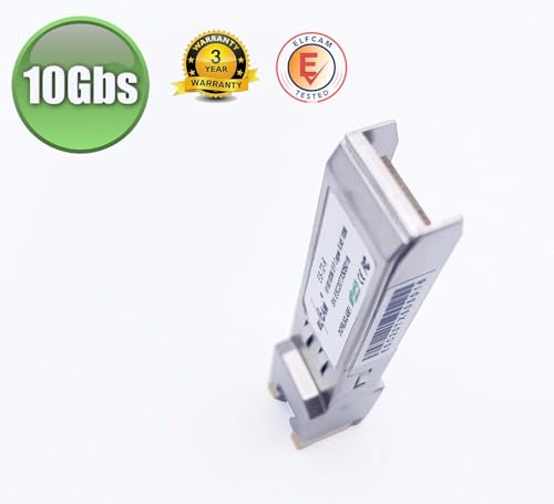 Image of Elfcam - 10Gb SFP+ to RJ45 Copper Transceiver Module, 10Gbase-T 30m, Up to 30 Meters on Cat.6A Cat7 Cat8 Ethernet Cable, Compatible with Cisco SFP-10G-TS and Open Switch