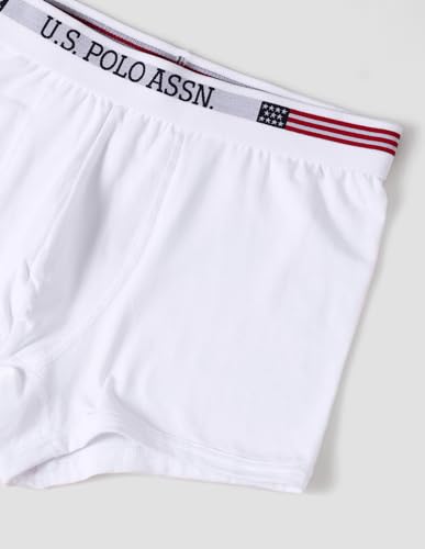 U.S. Polo ASSN. Mens Solid Cotton Mid Rise Trunks - Pack of 1