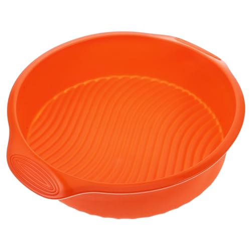 IMIKEYA Molde de pastel de silicona molde para pastel buntz antiadherente moldes para mousse de postre molde de pastelería molde para pasteles de pudín gel de sílice Orange