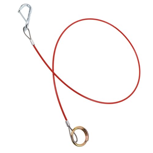 SOLUSTRE Heavy Duty Stainless Steel Wire Rope Breakaway Trailer Cable Trailer Brake Wire 1m/3.28ft Rv Towing