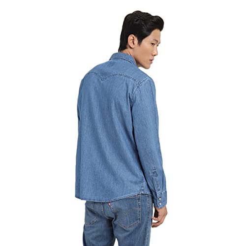 Image of Levi's Men's Solid Slim Fit Denim Shirt