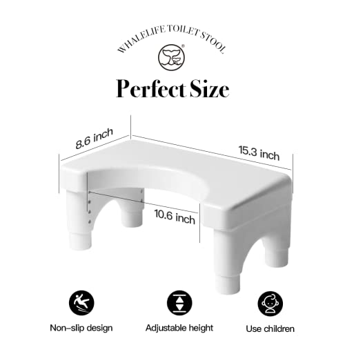 Toilet Stool,Poop Stool Adult for Bathroom Toilet Stool Squat Adult (White, Plastic) Toilet Stool,Poop Stool Adult for Bathroom Toilet Stool Squat Adult (White, Plastic)