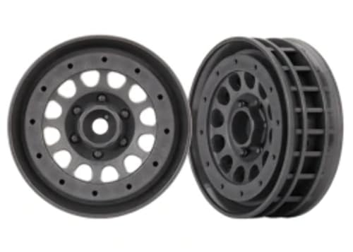 Traxxas Wheels, Method 105 1.9' (Charcoal Gray, beadlock) (beadlock Rings Sold Separately)