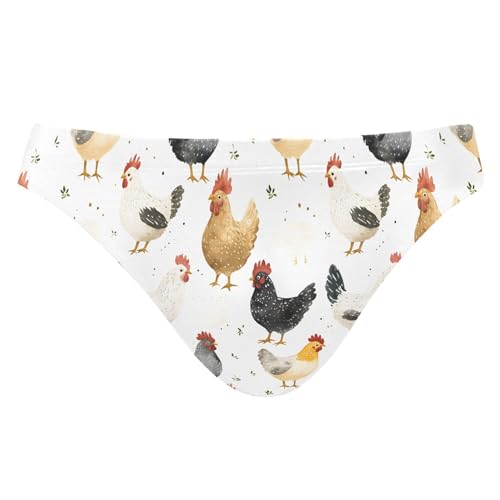 Men's Swim Briefs Cock Rooster Swimsuit Beach Swimwear Bikini M B0403778