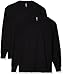 Hanes Men's Long Sleeve Beefy-T Shirt, Black, Medium (Pack of 2)