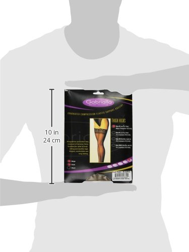 Image of GABRIALLA Sheer Graduated Compression Thigh High Stockings (20-22 mmHg) H-40 2 Pack