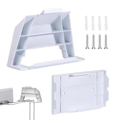 Soporte de suministro de energía para enrutador: kit de montaje en pared para enrutador, soporte de montaje ABS para soporte de enrutador | Soporte de enrutador de ahorro de espacio