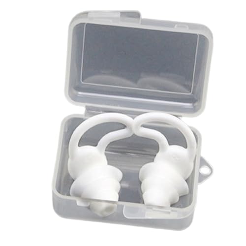 Tassteen Soundproof Earplugs Three Layer Silicone Earplugs Waterproof Swimming Ear Plugs Sleep Noise Reduction Comfortable Easy Install Easy to Use E