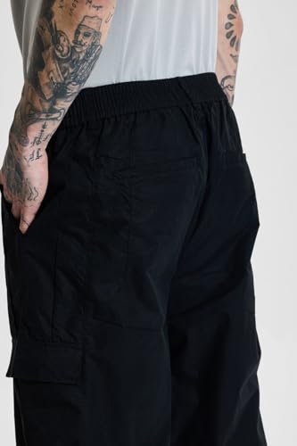 Image of SNITCH Button Closure Cotton Blend Light Weight Machine Wash Full Length Loose Fit Cargo Pants