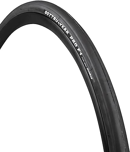 GORIX(ゴリックス)自転車タイヤ 700×25c ロードバイク タイヤ 軽量 GOTTSU YEAR PRO F1 ブラック スリック ヒルクライム レース ロングライド クリンチャータイヤ タイヤ交換