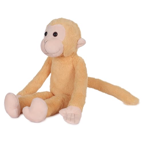 Image of Mirada Adorable Brown Hanging Monkey Soft Plush Toy - Long Arm Stuffed Animal for Kids | Cute Jungle Theme Gift for Boys & Girls | 40cm
