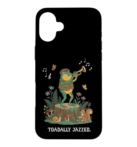 Toadally Jazzed Cottagecore �t�@�j�[�t���b�O�g�����y�b�g�W���Y �X�}�z�P�[�X iPhone 16 Plus �p