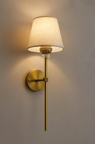 Image of kinis Luxury Modern Gold Wall Lamp | Crystal Accent & Elegant Metal Finish Wall lamp Decorative Wall Sconce Lighting for Bedroom, Living Room, Hallway & Hotel Decor (Pack of 2 with Bulb)