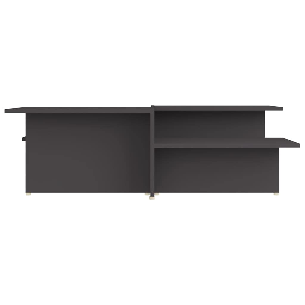 Set di 2 tavolini da salotto moderni, 111,5 x 50 x 33 cm, in legno, con 2 ripiani, per soggiorno e ufficio, stabili e facili da pulire