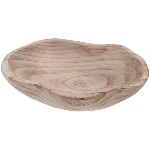 Yardwe Vasca Rustica per Uccelli in Legno Naturale da Giardino Ciotola per Bagno e Abbeveraggio di Farfalle e Colibrì Fontana per Esterno per Fauna Selvatica e Impollinatori Facile da