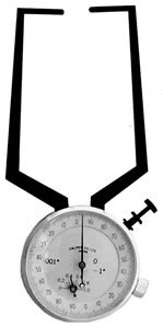 External Dial Caliper Gage,1.125"-2.125" Range