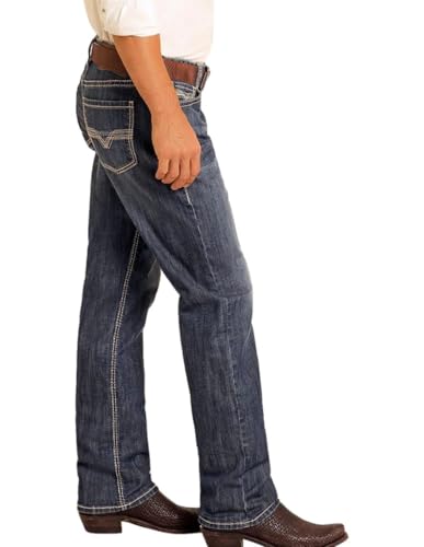 Rock & Roll Denim n Double Barrel Relaxed Stackable Boot Cut Jean2