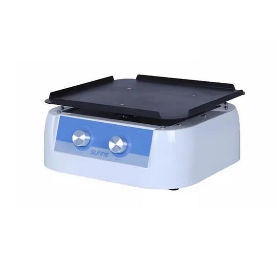 LeTkingok AC 100-240V Laboratory Shaker, Circular Motion Oscillator 50-210RPM Adjustable Speed 1-120MIN Timable 15W Amplitude 24MM Load 3.2KG