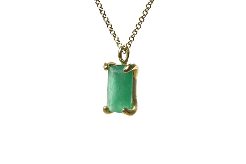 Collier aventurine verte avec boîte le cadeau personnalisé idéal