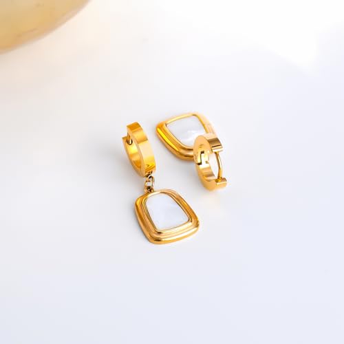Image of Rubans Demi Fine Stainless Steel Hoop Earrings Daily Gift for Women & Girls