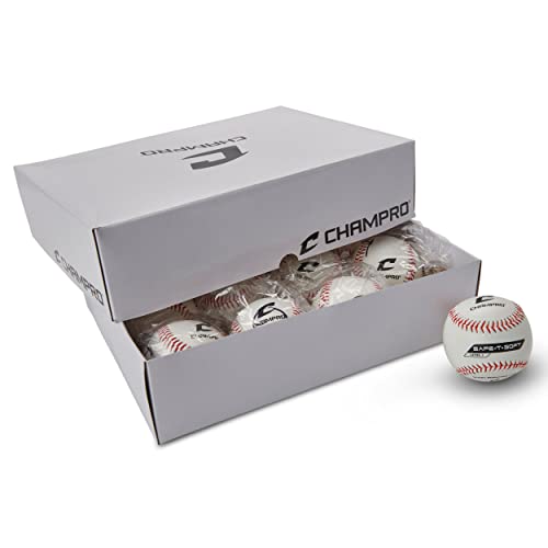 Champro Safe-T-Flight Baseball (White, 9-Inch)Pack of 12 by CHAMPRO - Image 5