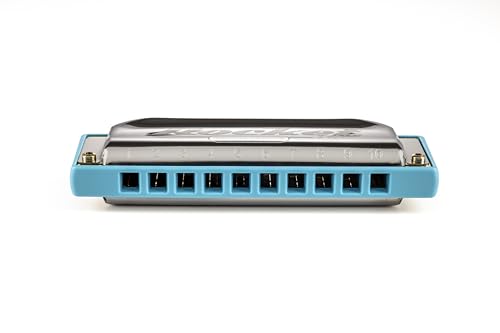 Hohner Rocket F# Major Low Octave Harmonica, Silver, 10 - Image 3