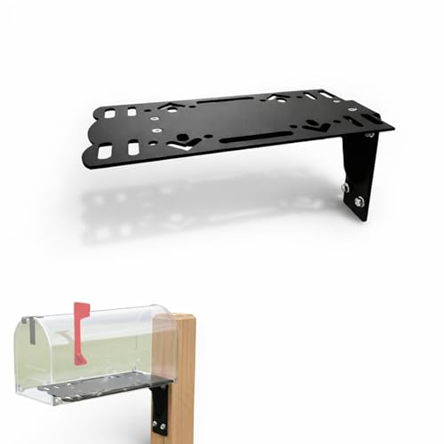 WHLZYEVA Mailbox Mounting Bracket Universal Heavy-Duty Steel Adapter Plate for Post Mount Mailboxes Easy Installation Secure Fit Fits Most Standard Mailboxes - Residential & Commercial Use