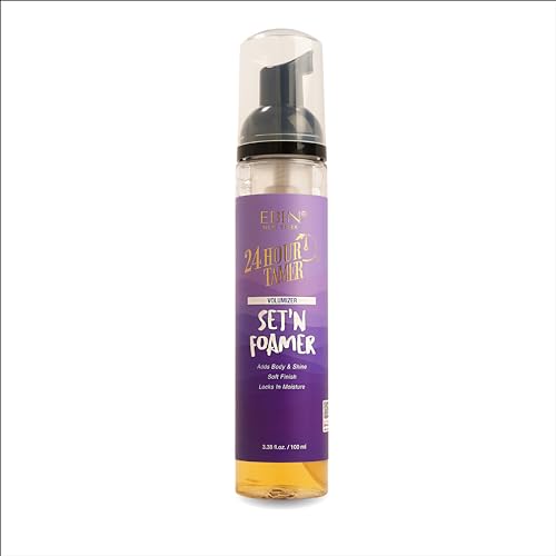 24 Hour Tamer Set'n Foamer Volumizer 3.38oz/ 100ml - Enhance Volume & Shine, Define Curls & Waves, Soft Finish with Lightweight Texture, Locks in Moisture, Nourishes Curls, No Flake