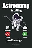  Planet Asteroid Space Galaxy Alien Pluto Astronomy Notebook: Lined Journal Alien, 110 Pages, Size 6\