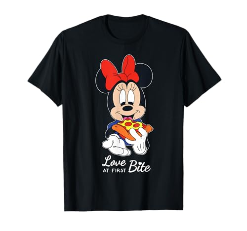 Disney Minnie Mouse Pizza Love at First Bite T-Shirt