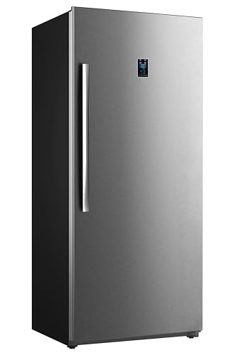 SMETA Upright Freezer with Drawers 21 Cu. Ft, Stand Up Freezer Frost Free, Garage Ready, Energy Saving, Led Light, Standup Full Size Freezerless Standing Freezer for Home, Office