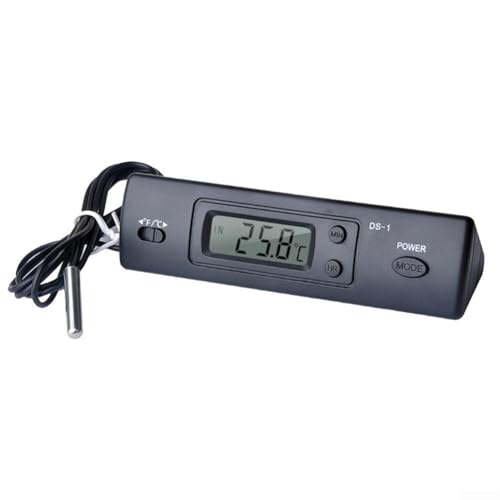 Thermomètre de voiture à écran LCD avec sonde externe pour surveillance de la température intérieure et extérieure