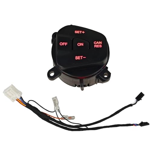 Boutons commande volant Ford Fiesta MK7 avec rétroéclairage rouge