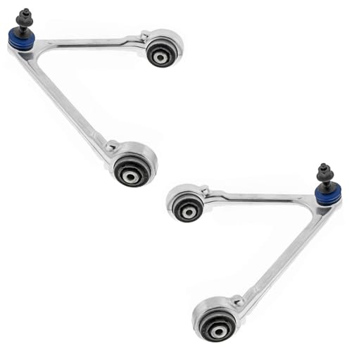 Image of Detroit Axle - 4pc Front End Control Arms Kit for 02-06 Lincoln LS, 02-05 Ford Thunderbird, 02 Jaguar S-Type, 2 Upper Control Arms w /Ball Joint 2 Lower Ball Joints 2002 2003 2004 2005 Replacement