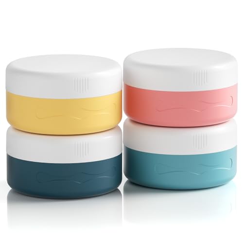 Euqvunn Flacon Voyage, Récipients de Voyage pour Articles de Toilette sans BPA, Contenant Voyage Approuvé par la TSA 40ml, Pots à Crème en Silicone...