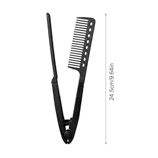 Forma V Dritto Pettine Raddrizzatore Per Capelli, Pettine Lisciante Per Capelli, Strumenti Per Lo Styling Da Salone, Spazzola Piastra Pieghevole Per Hair Aggrovigliati E Hair Spettinati